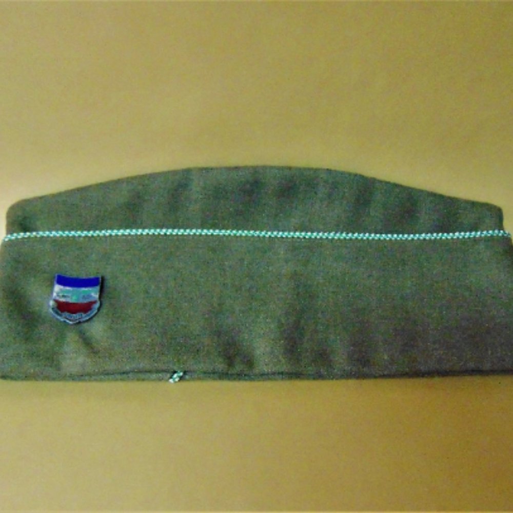 Vintage Garrison Cap Size 7 3/8, 100 percent wool. US Army 73rd Cavalry Regiment
